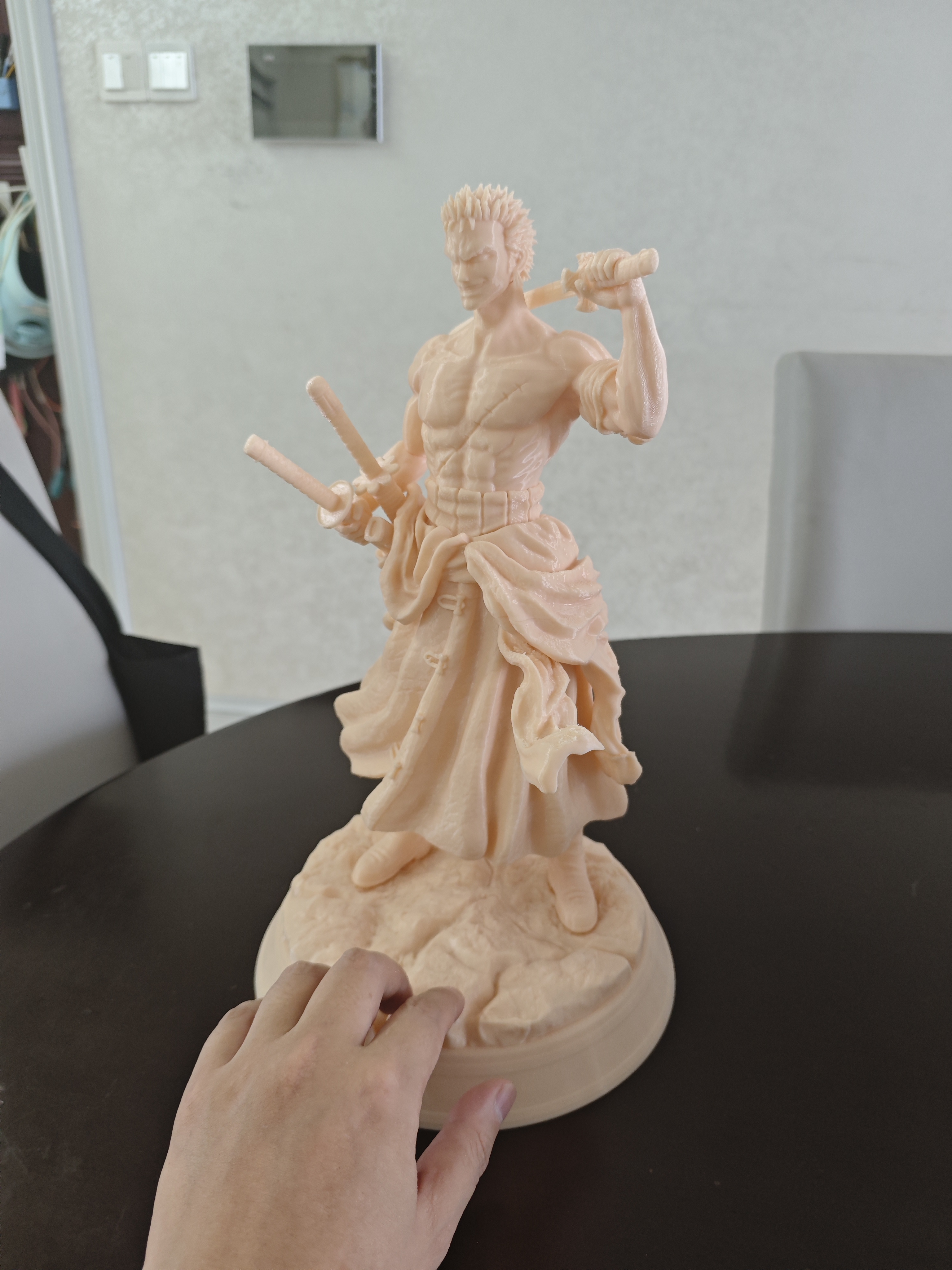 34cm One Piece Roronoa Zoro Figure with Scaled-Down Version