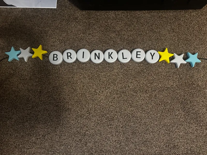 Scaled Up Letter Beads Easy Custom Names & Message