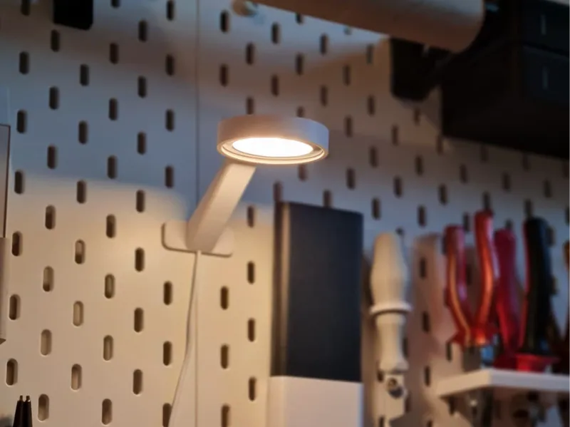 Bambu LED Lamp for Ikea Skadis Lamp/Holder