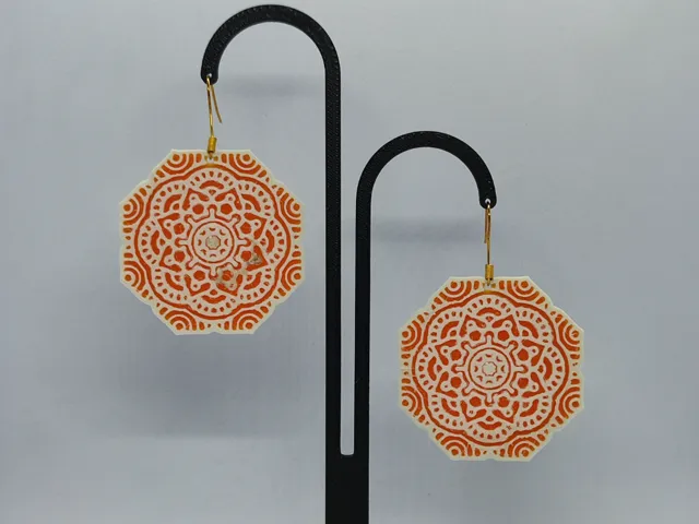 Aretes Sol Mandálico
