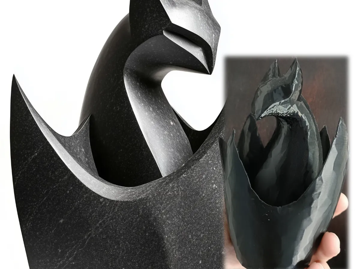 Sculpture de chauve-souris moderne