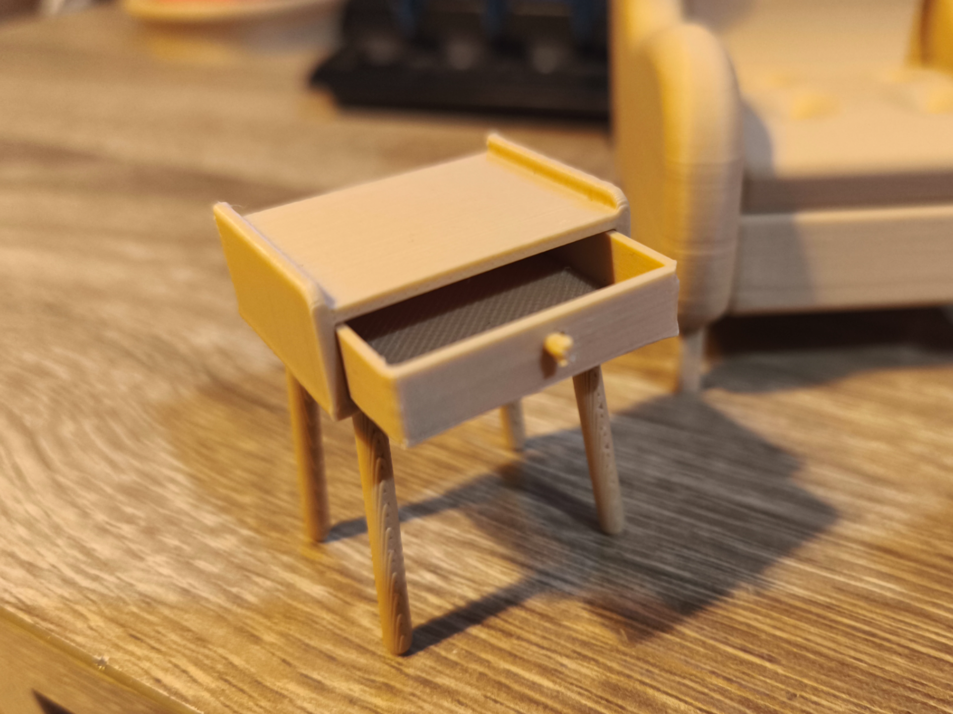 Miniature doll nightstand