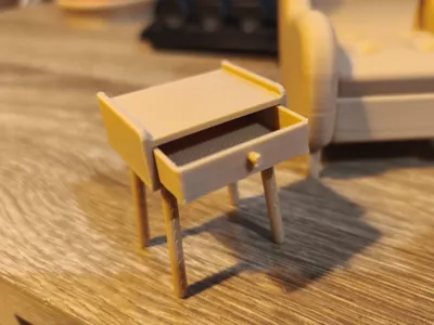 Miniature doll nightstand