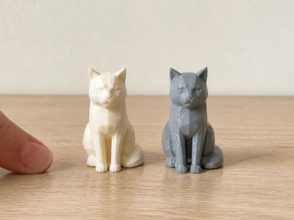 Estante o repisa: Mini British Shorthair Cat – Low Poly. Referencia del modelo original.