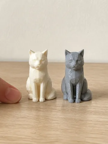 Estante o repisa: Mini British Shorthair Cat – Low Poly — vista de referencia 2