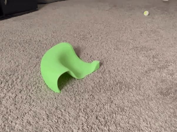 90 degrees turn minigolf obstacle