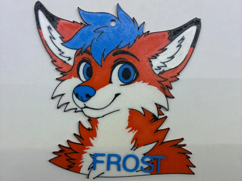keychain furry frost me 