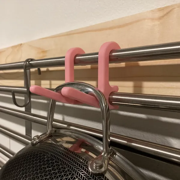 Crochet pour rail Ikea Kungsfors