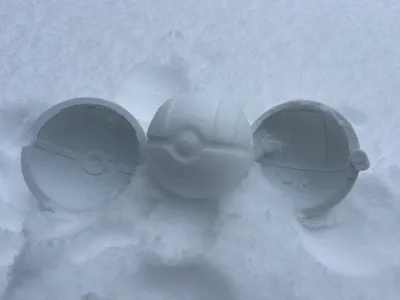 Ultra Ball Pokeball Snowball Maker Mold