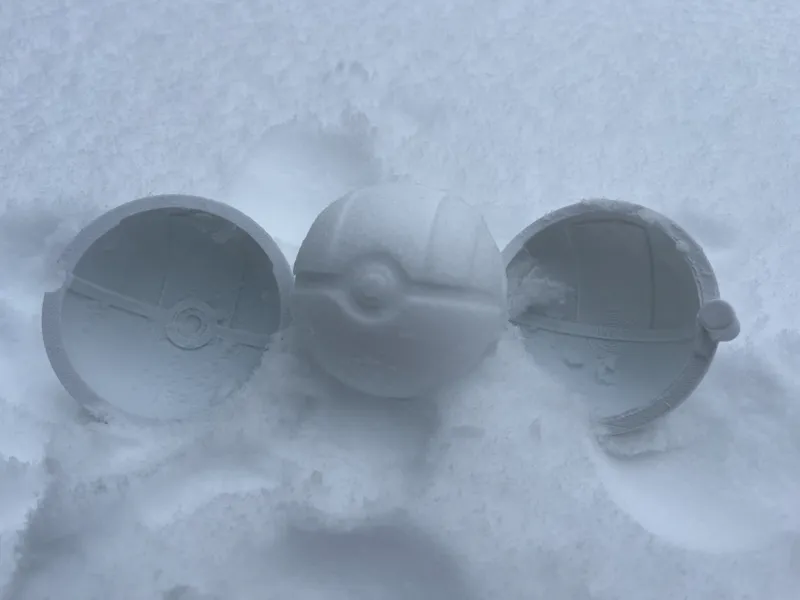 Ultra Ball Pokeball Snowball Maker Mold