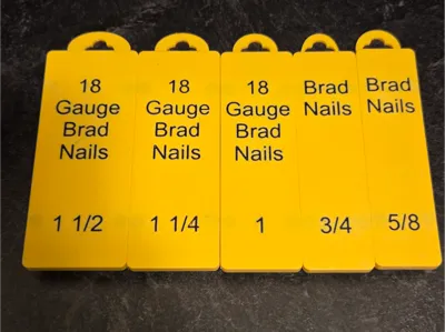Brad nail container