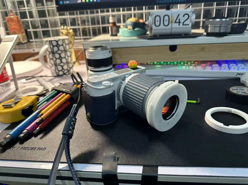 Machine Vision Lens工业线扫镜头，酒红镜头改装套件