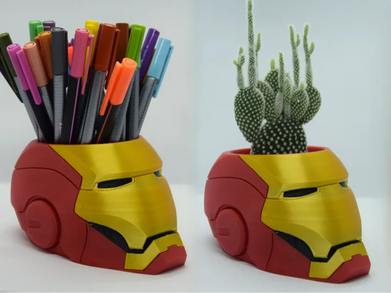 Iron Man - pen holder / plant pot