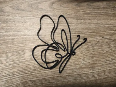 One Line Butterflies
