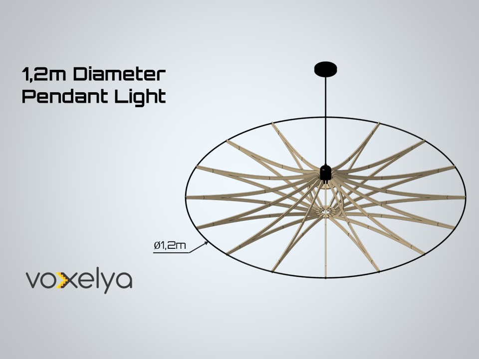1,2m Diameter Pendant Light