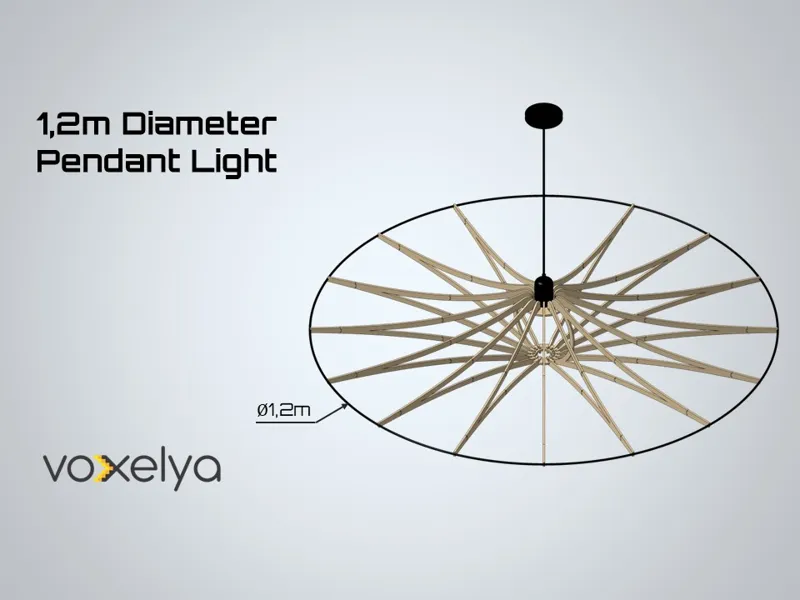1,2m Diameter Pendant Light