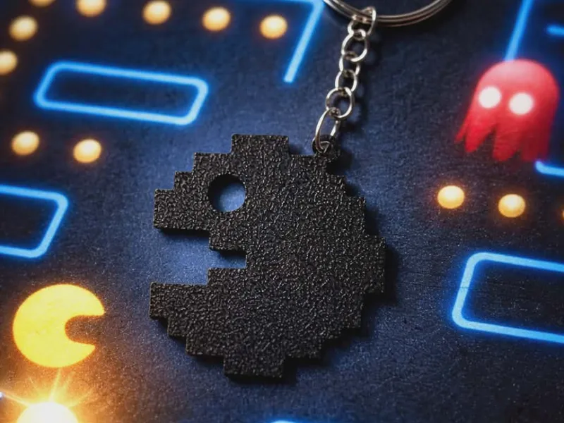Pacman keychain
