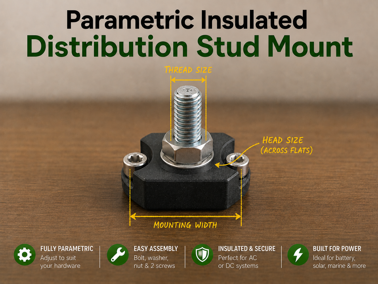 Parametric Insulated Distribution Stud