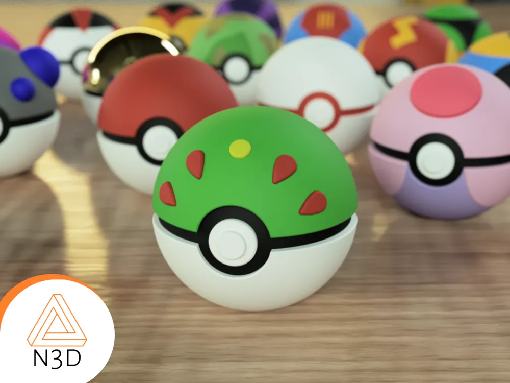 Friend Ball - Pokemon Pokeball Collection by N3D - MakerWorld