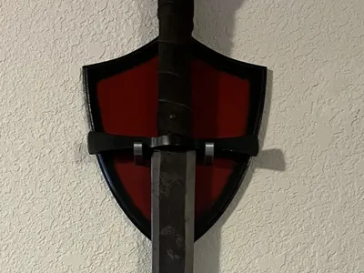Shield Sword Wall Mount