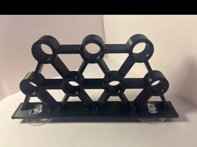 7 slot frag rack suction cup