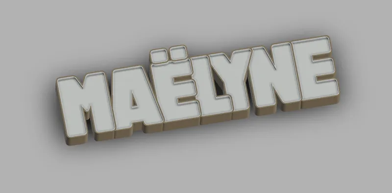 Prénom Lumineux / Name LightBox Maëlyne