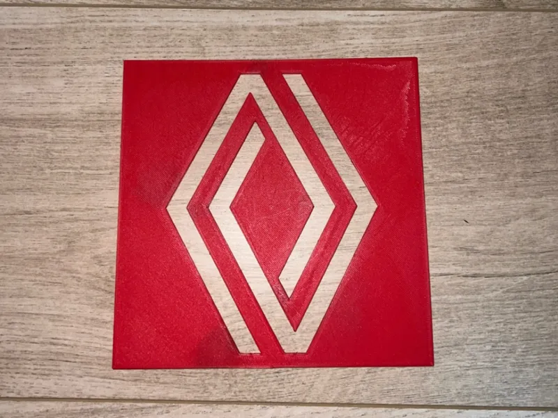 Renault plate for carpet