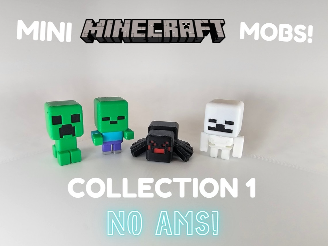 Mini Minecraft Mobs No AMS Collection 1