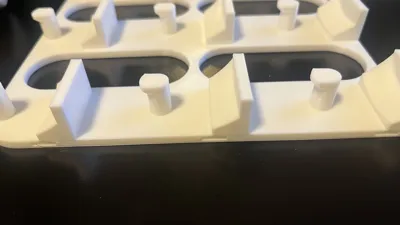 3D Benchy Wall Mount Display Dock 3x3 - w/ tabs