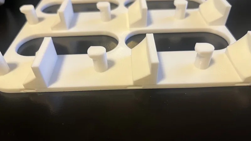 3D Benchy Wall Mount Display Dock 3x3 - w/ tabs