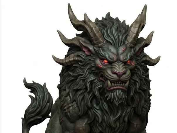 Chinese Yao Lion - Eastern Fantasy Miniature