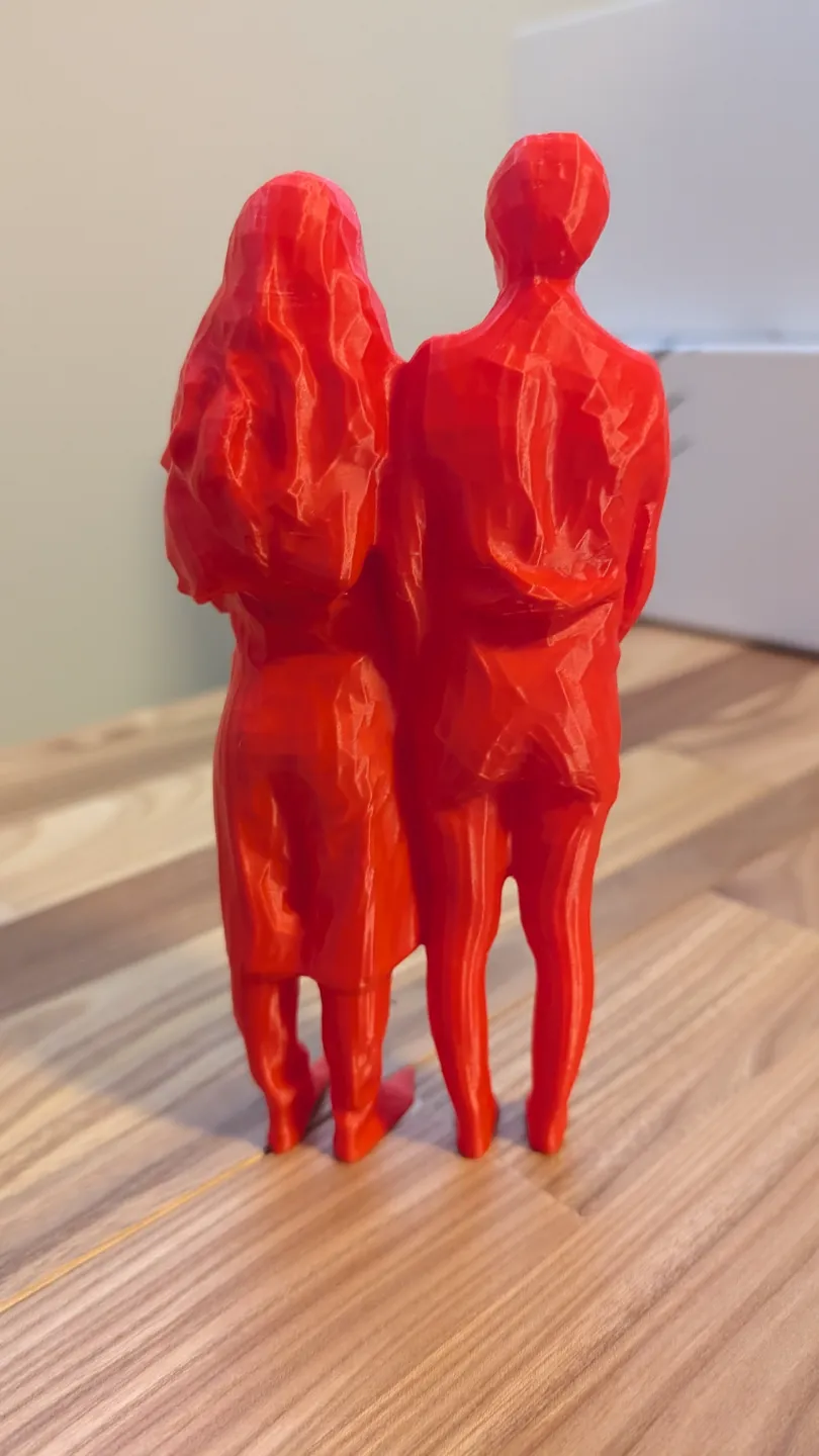 Abstract Man and Woman Standing Together by MikeGyver - MakerWorld