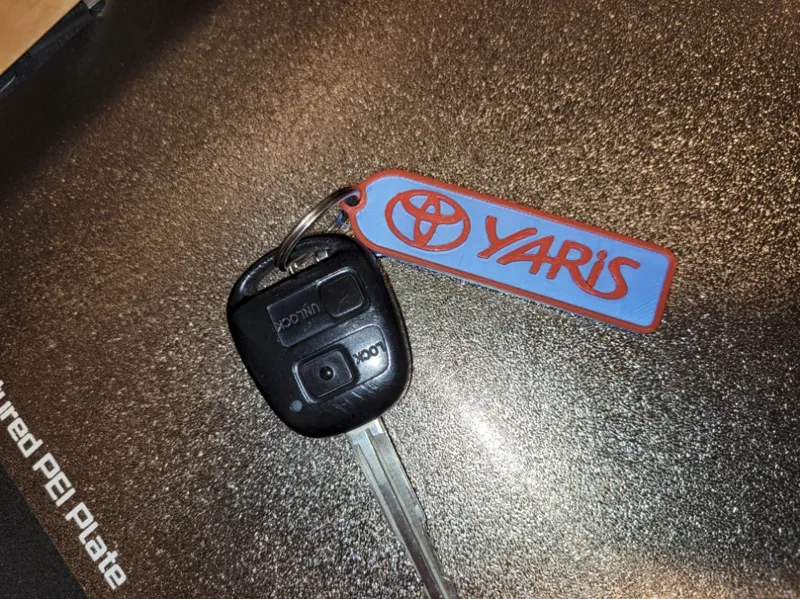 Toyota Yaris Keychain improved