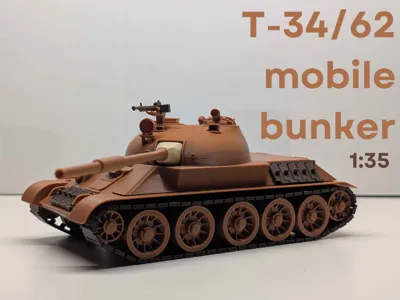 T-34/62 Mobile Bunker Scale Model