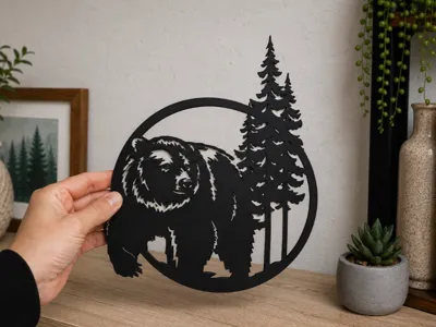 Bear Forest Wall Art
