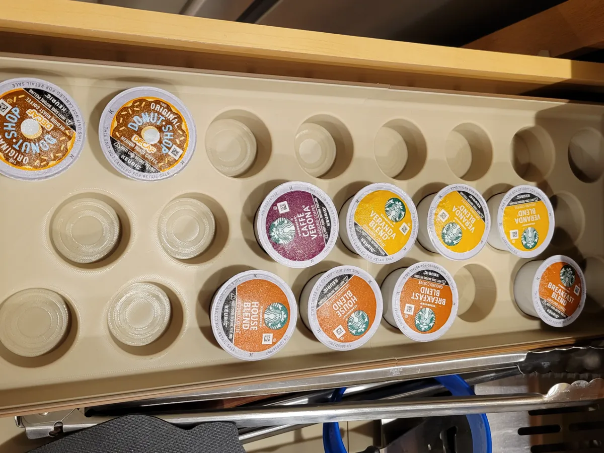 Rangement Gridfinity pour capsules Keurig