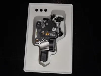 Gridfinity P1 exturder with hotend attached