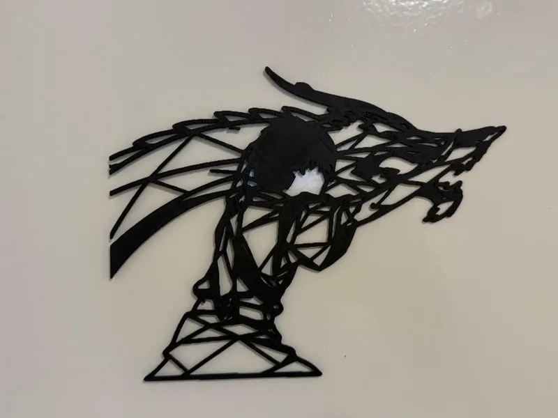 Zuko dancing dragon geometric wall art