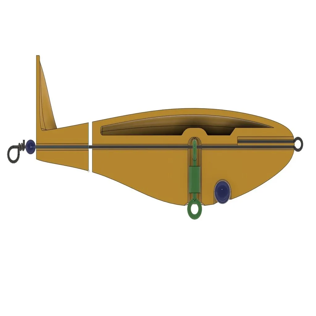 Whopper Plopper fishing lure (one piece) view 2