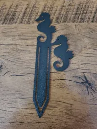 Porte-clés et marque-page hippocampe — photo 3