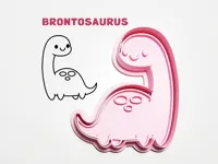 Emporte-pièce et tampon dinosaure Brontosaure — photo 1