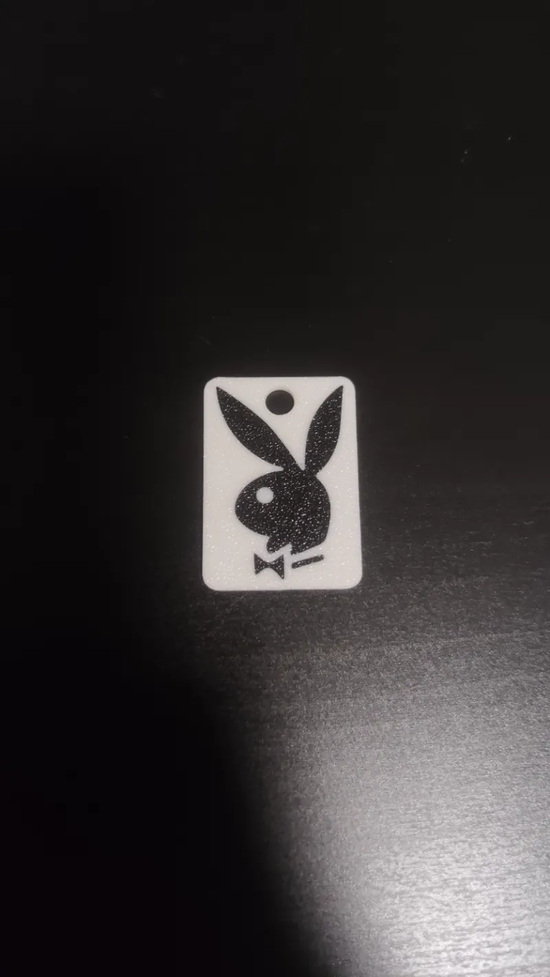 Playboy bunny keychain