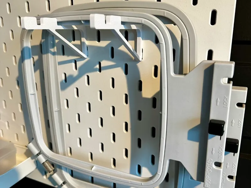 IKEA Skadis embroidery Hoop holder