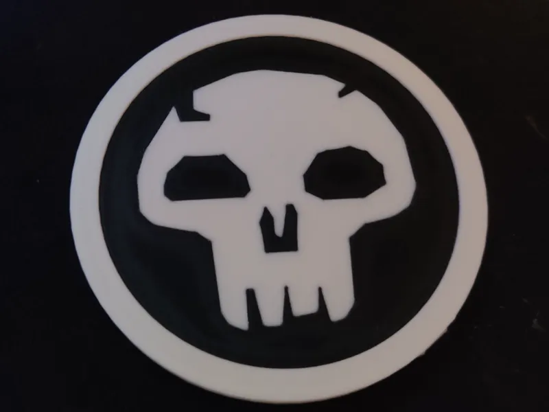 Magic the Gathering Rune Coaster Skull