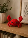 Cute Knitted Crab Decor mini size