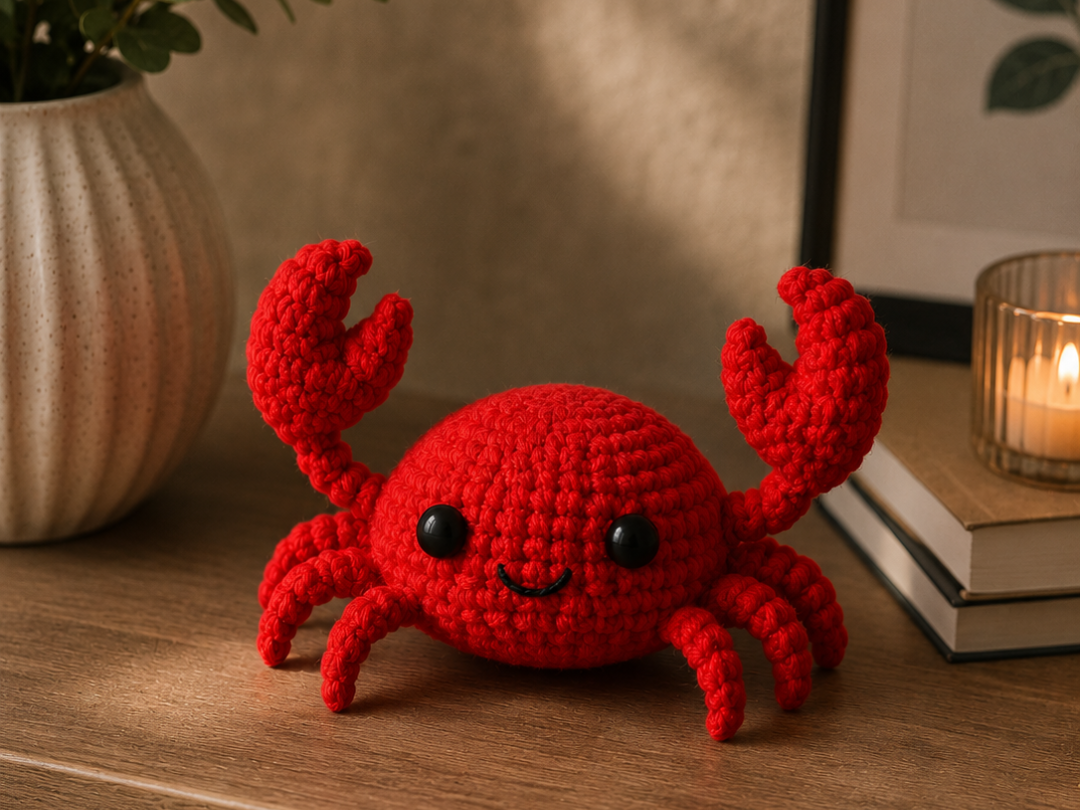 Cute Knitted Crab Decor– 3D Printable Friend 