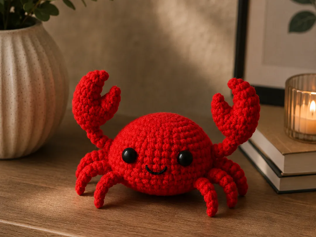 Cute Knitted Crab Decor– 3D Printable Friend - Free 3D Print Model ...