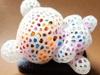 Valentine's Day kuma with lots of hearts and loves