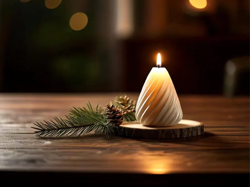 Mold for Christmas Tree Candle