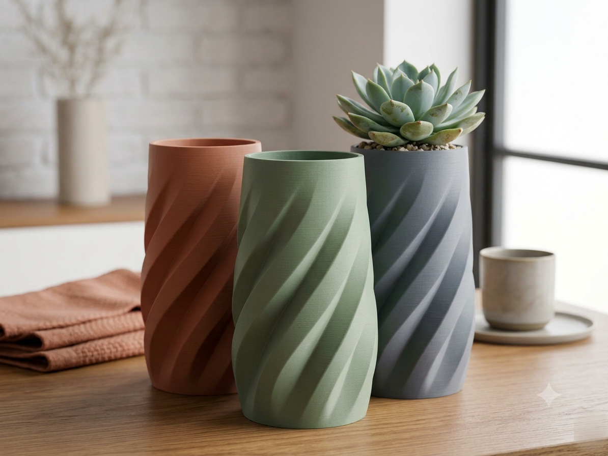 Twisted Pattern Vase